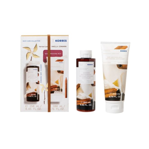 Vanilla Cinnamon Body Smoothing Milk & Renewing Body Cleanser Set For Cheap - Image 2