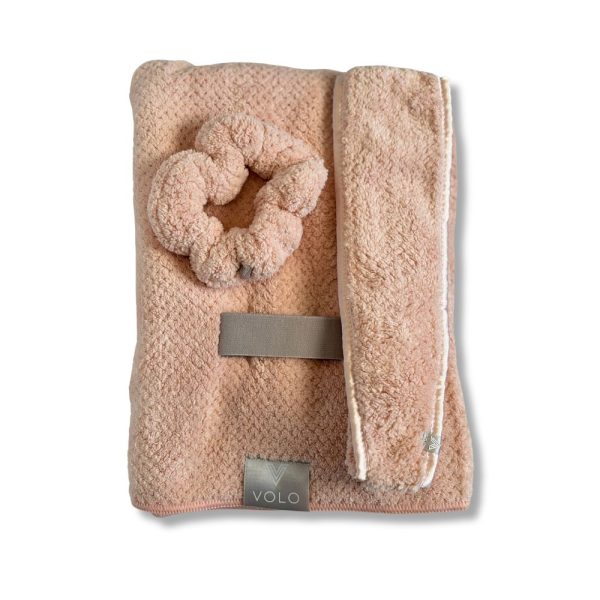 Hair Towel, Headband, & Scrunchie Set For Discount