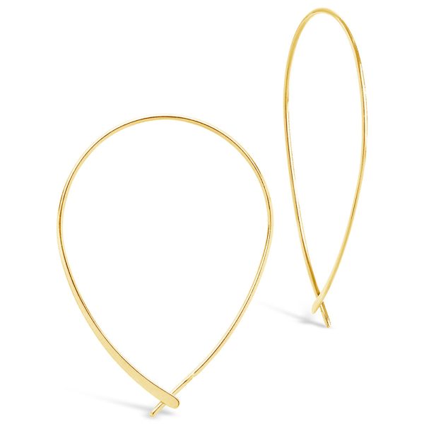 Sterling Silver Delicate Threader Hoop Earrings Online - Image 4