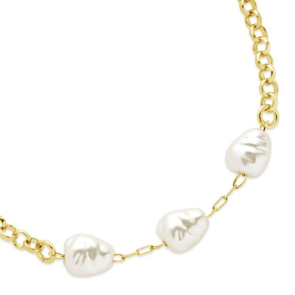 Allie Stationed Pearl Anklet Discount - Image 5